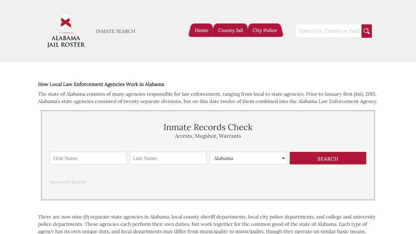 Lee County | Alabama Jail Inmate Search